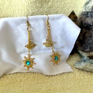 Dangle Galaxy Charm Earrings